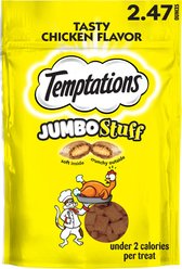 Temptations Jumbo Stuff Tasty Chicken Flavor Soft & Crunchy Cat Treats, 2.47-oz bag