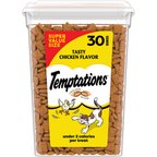 Temptations Classic Tasty Chicken Flavor Soft & Crunchy Cat Treats, 30-oz tub