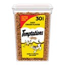Temptations Classic Tasty Chicken Flavor Soft & Crunchy Cat Treats, 30-oz tub