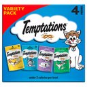 Temptations Feline Favorites Classic Variety Pack Soft & Crunchy Cat Treats, 3-oz bag, case of 4