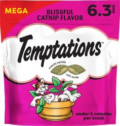 Temptations Classic Blissful Catnip Flavor Soft & Crunchy Cat Treats, 6.3-oz bag