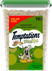 Temptations MixUps Catnip Fever Flavor Soft & Crunchy Cat Treats, 16-oz tub