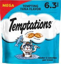 Temptations Classic Tempting Tuna Flavor Soft & Crunchy Cat Treats, 6.3-oz bag