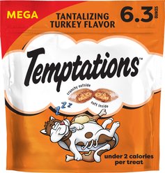 Temptations Classic Tantalizing Turkey Flavor Soft & Crunchy Cat Treats, 6.3-oz bag