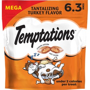 Temptations Classic Tantalizing Turkey Flavor Soft & Crunchy Cat Treats, 6.3-oz bag