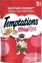Temptations MixUps Backyard Cookout Flavor Soft & Crunchy Cat Treats, 3-oz bag