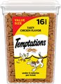 Temptations Classic Tasty Chicken Flavor Soft & Crunchy Cat Treats, 16-oz tub