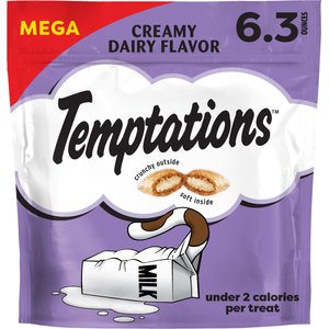 Temptations Classic Creamy Dairy Flavor Soft & Crunchy Cat Treats, 6.3-oz bag