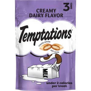 Temptations Classic Creamy Dairy Flavor Soft & Crunchy Cat Treats, 3-oz bag