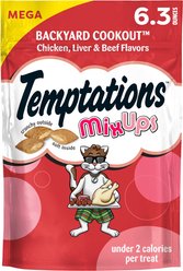 Temptations MixUps Backyard Cookout Flavor Soft & Crunchy Cat Treats, 6.3-oz bag
