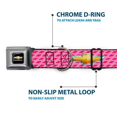 Show full view: Buckle-Down GM General Motors Chevy Gold Bowtie Logo Dog Collar, Small: 9.5 to 13-in neck, 1-in wide slide 6 of 9