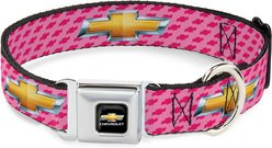 Buckle-Down GM General Motors Chevy Gold Bowtie Logo Dog Collar, Large: 15 to 24-in neck, 1-in wide