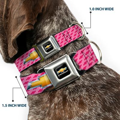 Show full view: Buckle-Down GM General Motors Chevy Gold Bowtie Logo Dog Collar, Small: 9.5 to 13-in neck, 1-in wide slide 3 of 9