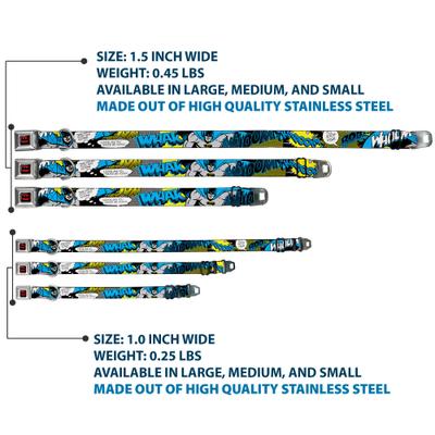 Show full view: Buckle-Down DC Comics Batman Scene Dog Collar, Medium: 16 to 23-in neck, 1.5-in wide slide 3 of 8