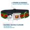 Show in main carousel: Buckle-Down DC Comics Robin Action Pose Logo Stripe Dog Collar, Large: 15 to 24-in neck, 1-in wide slide 4 of 8