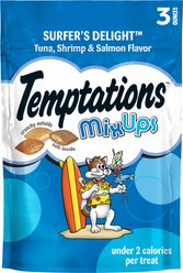Temptations MixUps Surfers' Delight Flavor Soft & Crunchy Cat Treats, 3-oz bag