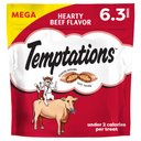 Temptations Classic Hearty Beef Flavor Soft & Crunchy Cat Treats, 6.3-oz bag