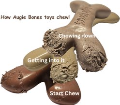 Augie Bones Mighty Beef Plant Based Tough Dog Chew Toy, Brown, 7.5-in, 2 count slide 2 of 5