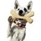 Show in main carousel: Augie Bones Mini Bacon Plant Based Tough Dog Chew Toy, Brick Red, 6.5-in, 1 count slide 3 of 3
