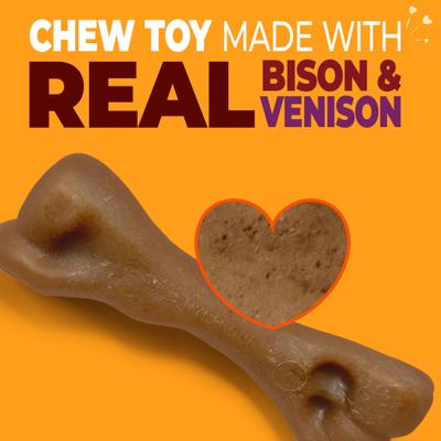Show full view: Nylabone Strong Chew Femur Bone Real Bison & Vension Dog Chew Toy, Small slide 4 of 12