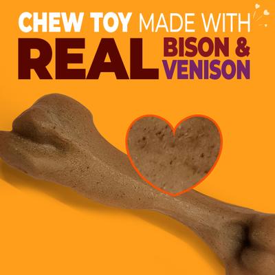 Show full view: Nylabone Strong Chew Femur Bone Real Bison & Vension Dog Chew Toy, Large slide 3 of 11