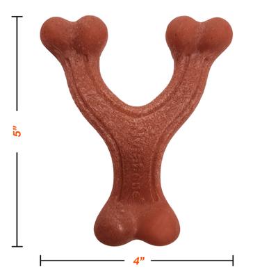 Show full view: Nylabone Strong Chew Wishbone Real Bacon Dog Chew Toy, Small slide 7 of 12