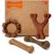 Show in main carousel: Nylabone Strong Chew Real Bacon, Bison, Venison, Beef & Chicken Dog Chew Toy Bundle, Small, 4 count slide 1 of 11