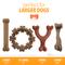 Show in main carousel: Nylabone Strong Chew Real Bacon, Bison, Venison, Beef & Chicken Dog Chew Toy Bundle, Large, 4 count slide 7 of 11