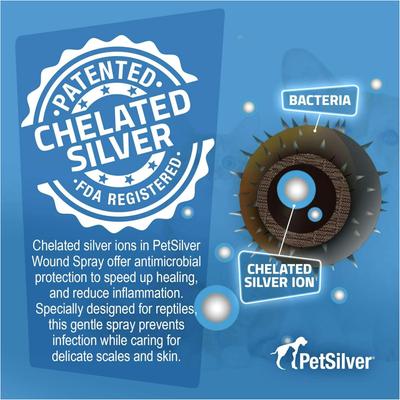 Show full view: PetSilver Wound Spray for Reptiles, 2-oz bottle slide 5 of 9