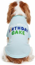 CELEBRATIONS Will Wag for Cake Birthday Dog Shirt, X-Small