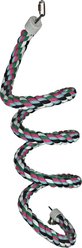 A&E Cage Company Rainbow Cotton Rope Boing with Bell Bird Toy, Multicolor, X-Large