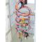 Show in main carousel: A&E Cage Company FANCY Rainbow Cotton Rope Boing with Bell Bird Toy, Multicolor, X-Large slide 1 of 1