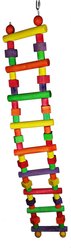 A&E Cage Company Wood Block Ladder Bird Toy, Multicolor, Large: 8 x 2 x 42-in