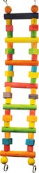 A&E Cage Company Medium Wood Ladder Bird Toy, Multicolor, Medium