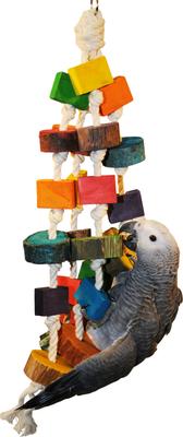Show full view: A&E Cage Company Colored Wood Circles Bird Toy, Multicolor slide 2 of 3