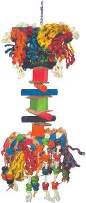 Show full view: A&E Cage Company Hairy Monster Extra Durable Tough Chew Bird Toy, Muticolor, Large slide 3 of 3