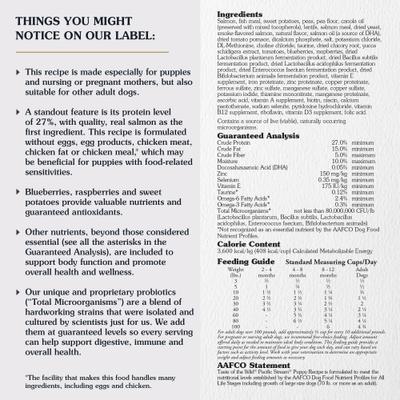 Show full view: Taste of the Wild Pacific Stream Smoke-Flavored Salmon Puppy Recipe Grain-Free Dry Dog Food, 14-lb bag slide 4 of 9