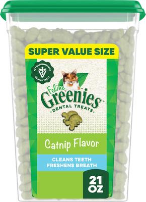Greenies Feline Catnip Flavor Adult Natural Dental Cat Treats