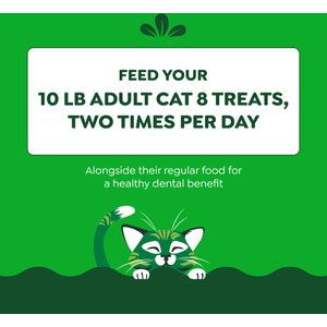 Greenies Feline Oven Roasted Chicken Flavor Adult Natural Dental Cat Treats, 4.6-oz bag