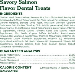 Greenies Feline Savory Salmon Flavor Adult Natural Dental Cat Treats, 4.6-oz bag slide 2 of 9