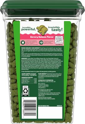 Show full view: Greenies Feline Savory Salmon Flavor Adult Natural Dental Cat Treats, 21-oz tub slide 4 of 12