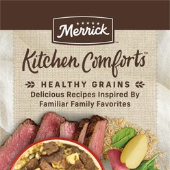 Merrick Kitchen Comforts Real Meat & Brown Rice with Grains Variety Pack Wet Dog Food, 12.7-oz can, case of 12 slide 2 of 8
