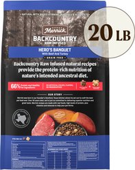 Merrick Backcountry Freeze-Dried Raw Hero's Banquet Recipe Dry Dog Food, 20-lb bag slide 2 of 9