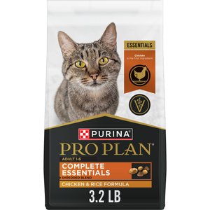 Purina Pro Plan Adult Shredded Blend Chicken & Rice Formula Dry Cat Food, 3.2-lb bag