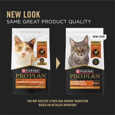 Show full view: Purina Pro Plan Adult Shredded Blend Chicken & Rice Formula Dry Cat Food, 3.2-lb bag slide 3 of 13