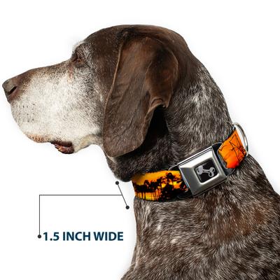 Show full view: Buckle-Down Golden Sunset Dog Collar, Medium: 11 to 16.5-in neck, 1-in wide slide 7 of 8