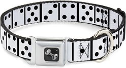 Buckle-Down Dominoes Dog Collar, Medium: 16 to 23-in neck, 1.5-in wide