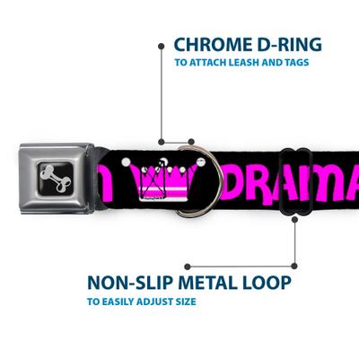 Show full view: Buckle-Down Drama Queen Dog Collar, Small: 13 to 17-in neck, 1.5-in wide slide 5 of 8