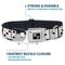 Show in main carousel: Buckle-Down Dominoes Dog Collar, Large: 20 to 31-in neck, 1.5-in wide slide 4 of 8