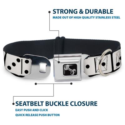 Show full view: Buckle-Down Dominoes Dog Collar, Large: 20 to 31-in neck, 1.5-in wide slide 4 of 8